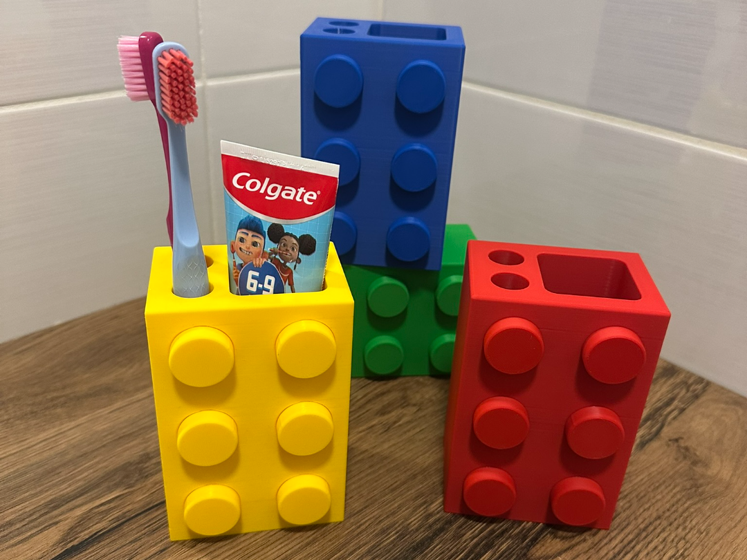 LEGO - Çocuklar için Diş Fırçası Organizeri